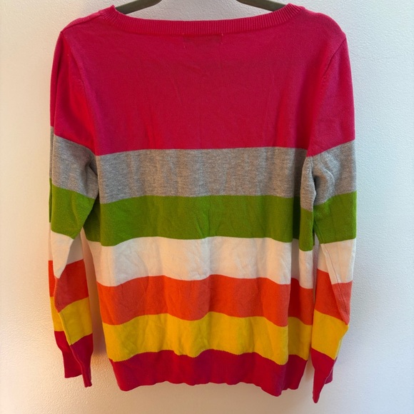 NWOT Liz Claiborne Stripe Crewneck Sweater XL - Picture 4 of 5